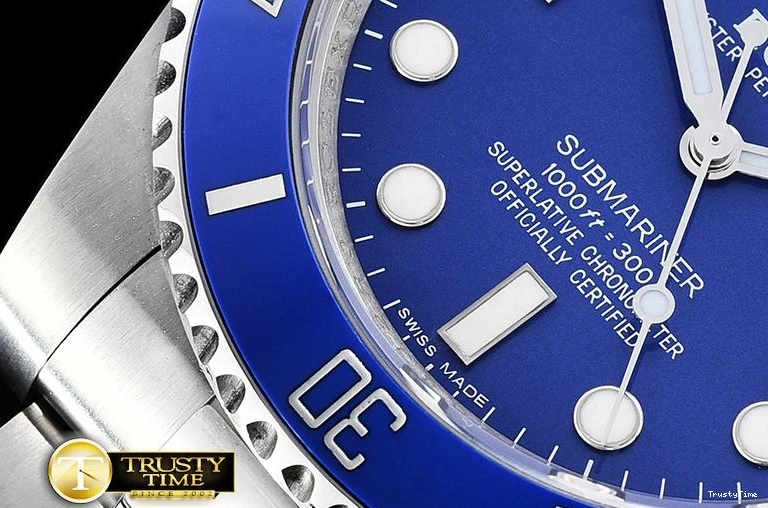 0116 HighQuality ROLSUB0257 – Submariner 116619LN SS SS Blue JF Asia 1031